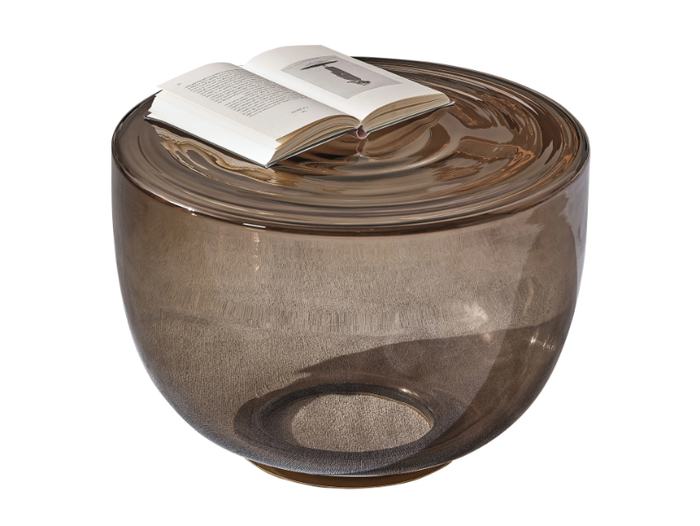 H2O - Round blown glass coffee table _ Bontempi Casa